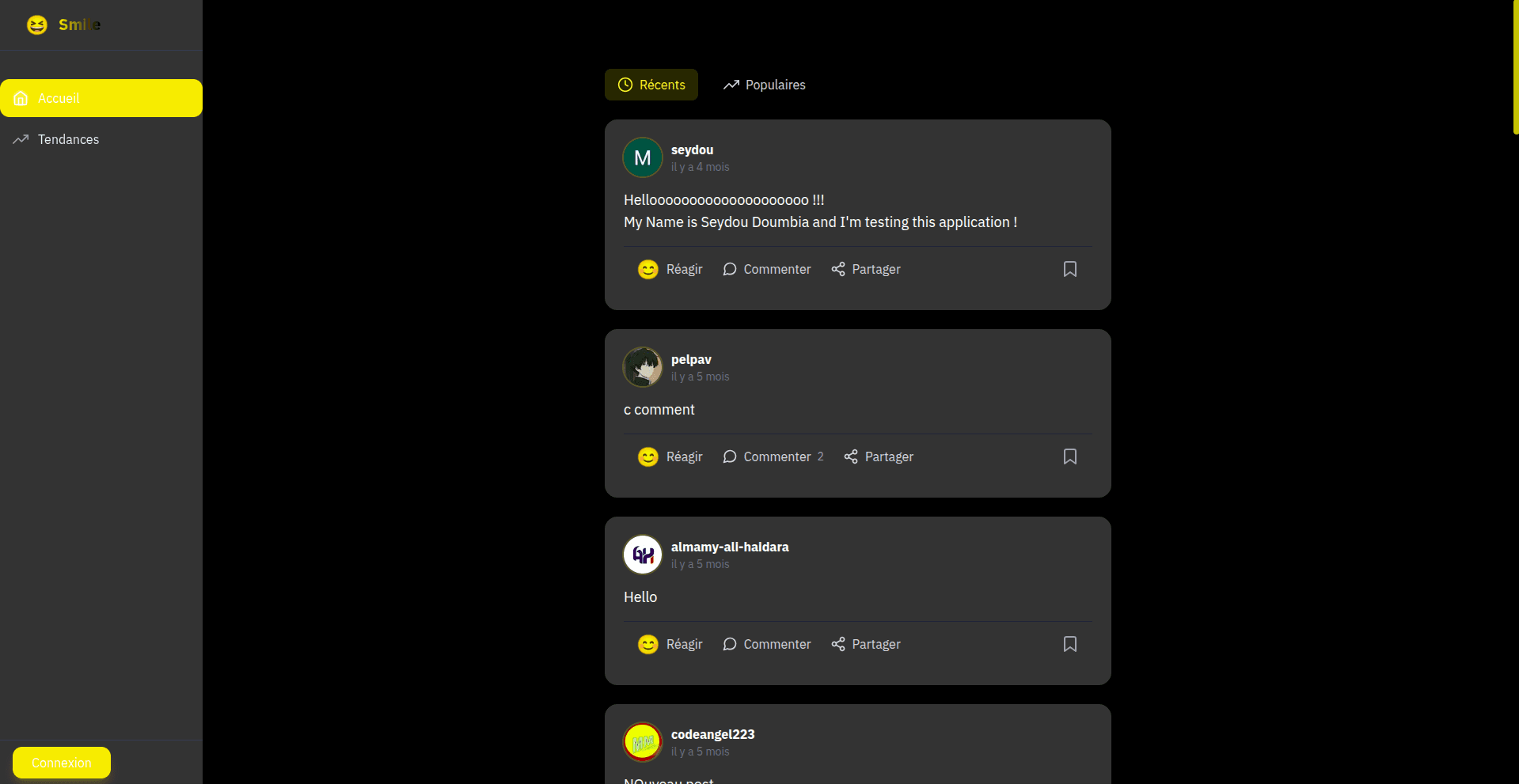 Smile - Social Network Platform